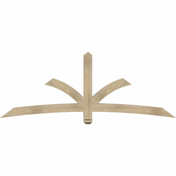 Ekena Millwork Davenport Rough Sawn Timber Gable Bracket, Douglas Fir, 84"W x 31"H x 4"D x 4"F, 9/12 Pitch GBW084X31X0404DAV00RDF - main